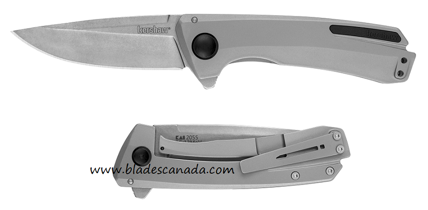 Kershaw Comeback Flipper Framelock Knife, Stainless Handle, K2055